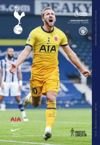 Spurs v Manchester City (21 Nov 2020) Programme