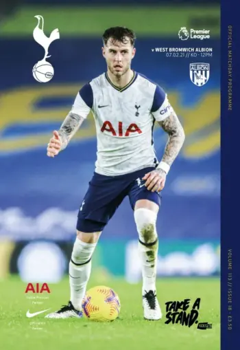 Spurs v West Bromwich Albion (07 Feb 2021) Programme