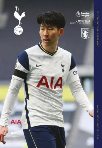 Spurs v Aston Villa (19 May 2021) Programme