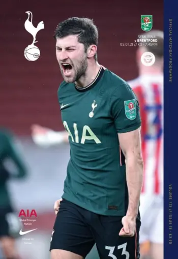 Spurs v Brentford FC (05 Jan 2021) Programme