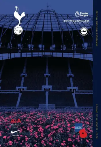 Spurs v Brighton & Hove Albion (01 Nov 2020) Programme