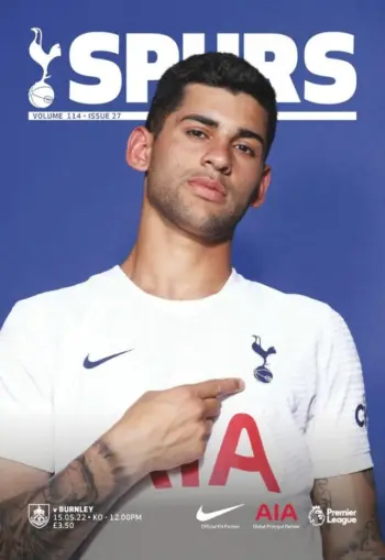 Spurs v Burnley FC (15 May 2022) Programme