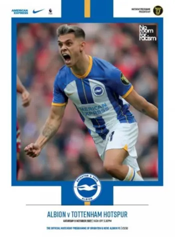 Spurs v Brighton & Hove Albion (08 Oct 2022) Programme