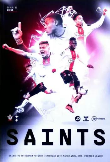 Spurs v Southampton FC (18 Mar 2023) Programme
