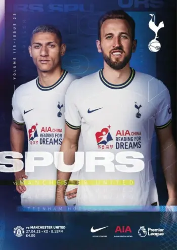 Spurs v Manchester United (27 Apr 2023) Programme