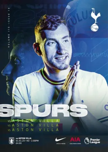 Spurs v Aston Villa (01 Jan 2023) Programme