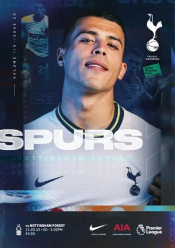 Spurs v Nottingham Forest (11 Mar 2023) Programme
