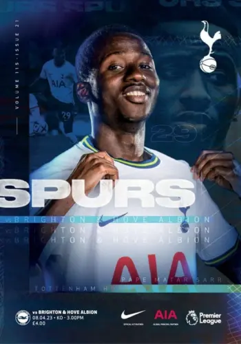 Spurs v Brighton & Hove Albion (08 Apr 2023) Programme