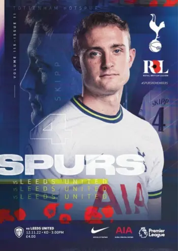 Spurs v Leeds United (12 Nov 2022) Programme