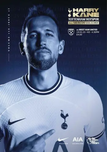 Spurs v West Ham United (19 Feb 2023) Programme