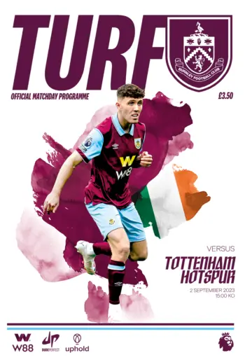 Spurs v Burnley FC (02 Sep 2023) Programme