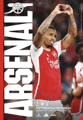 Spurs v Arsenal FC (24 Sep 2023) Programme