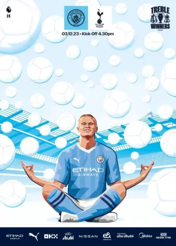 Spurs v Manchester City (03 Dec 2023) Programme