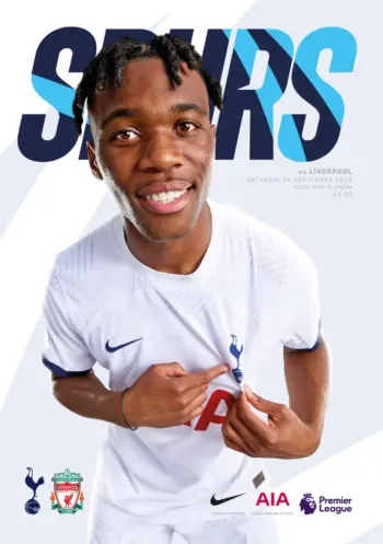 Spurs v Liverpool FC (30 Sep 2023) Programme