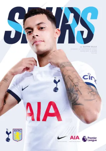 Spurs v Aston Villa (26 Nov 2023) Programme