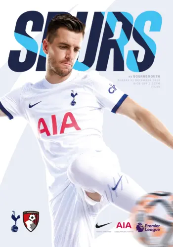 Spurs v AFC Bournemouth (31 Dec 2023) Programme