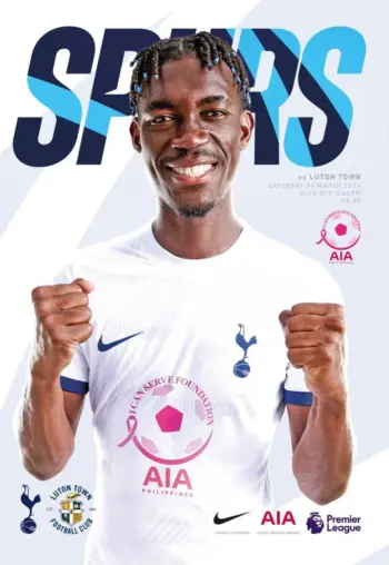 Spurs v Luton Town (30 Mar 2024) Programme