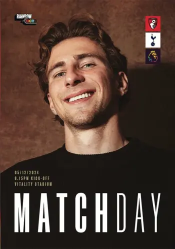 Spurs v AFC Bournemouth (05 Dec 2024) Programme