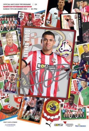 Spurs v Southampton FC (15 Dec 2024) Programme