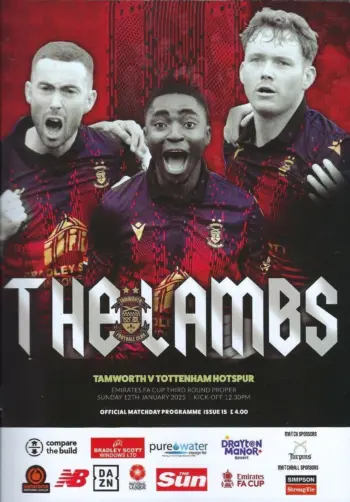 Spurs v Tamworth FC (12 Jan 2025) Programme