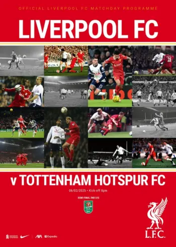 Spurs v Liverpool FC (06 Feb 2025) Programme