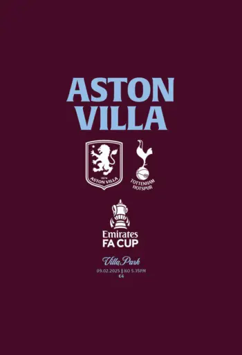 Spurs v Aston Villa (09 Feb 2025) Programme