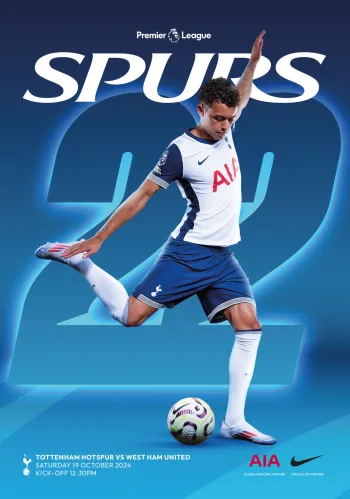 Spurs v West Ham United (19 Oct 2024) Programme