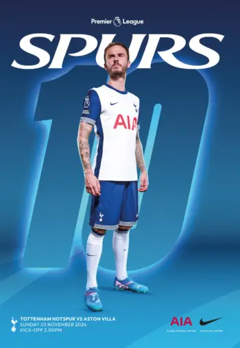 Spurs v Aston Villa (03 Nov 2024) Programme