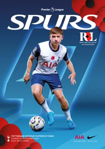 Spurs v Ipswich Town (10 Nov 2024) Programme