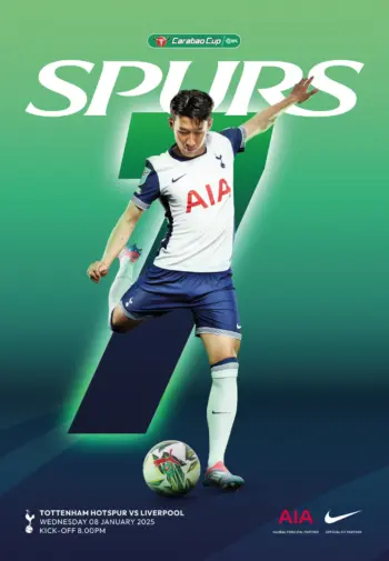Spurs v Liverpool FC (08 Jan 2025) Programme