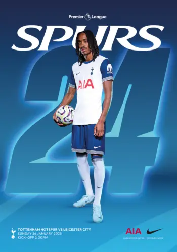 Spurs v Leicester City (26 Jan 2025) Programme