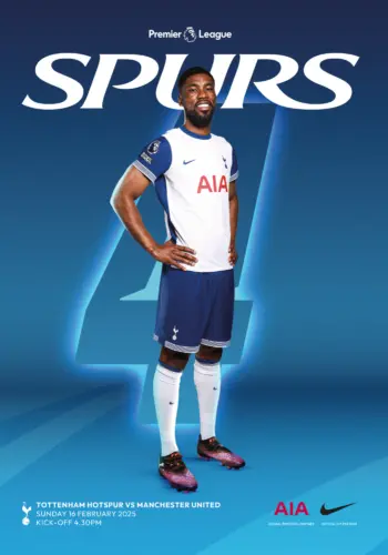 Spurs v Manchester United (16 Feb 2025) Programme