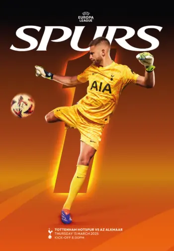 Spurs v AZ Alkmaar (13 Mar 2025) Programme
