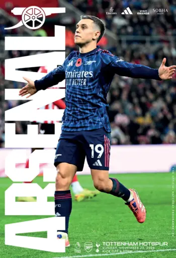 Spurs v Arsenal FC (23 Nov 2025) Programme