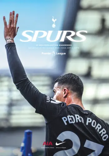Spurs v Wolverhampton Wanderers (27 Sep 2025) Programme