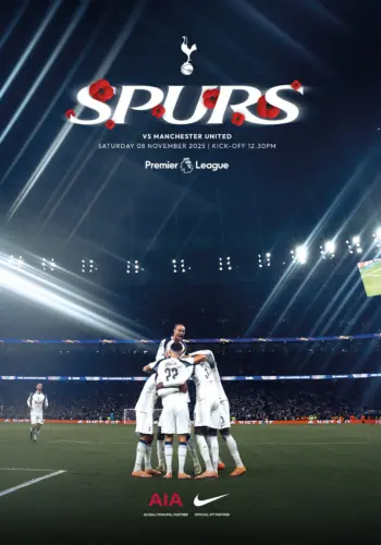 Spurs v Manchester United (08 Nov 2025) Programme