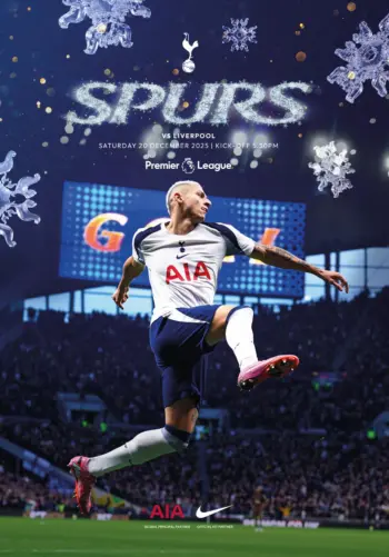 Spurs v Liverpool FC (20 Dec 2025) Programme