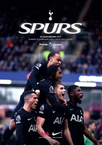 Spurs v Manchester City (01 Feb 2026) Programme