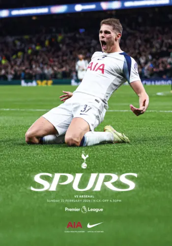 Spurs v Arsenal FC (22 Feb 2026) Programme