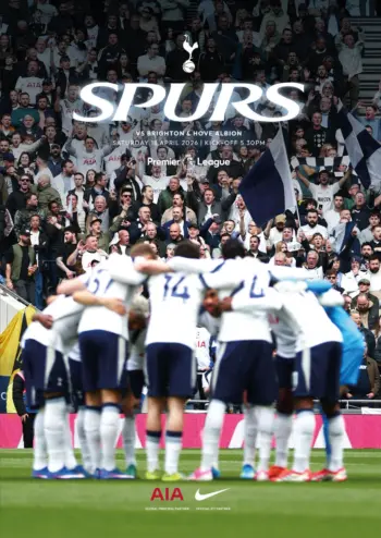 Spurs v Brighton & Hove Albion (18 Apr 2026) Programme