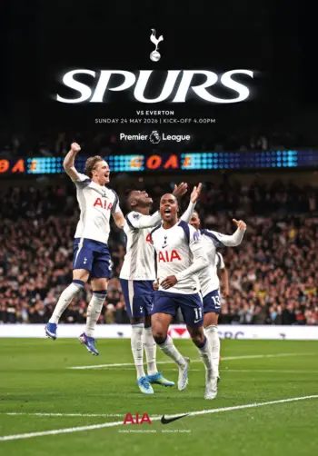 Spurs v Everton FC (24 May 2026) Programme