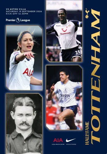 Spurs v Aston Villa (19 Sep 2026) Programme