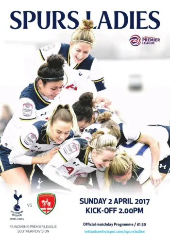 Spurs v Coventry United (02 Apr 2017) Programme