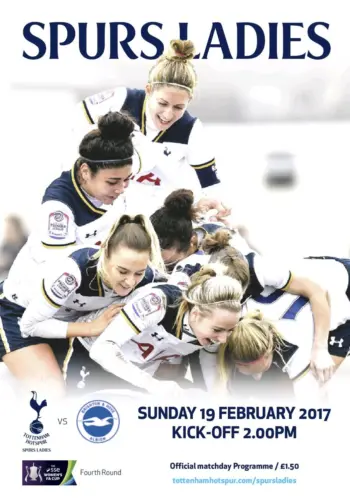 Spurs v Brighton & Hove Albion (19 Feb 2017) Programme