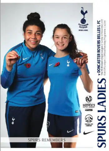 Spurs v Doncaster Rovers (12 Nov 2017) Programme