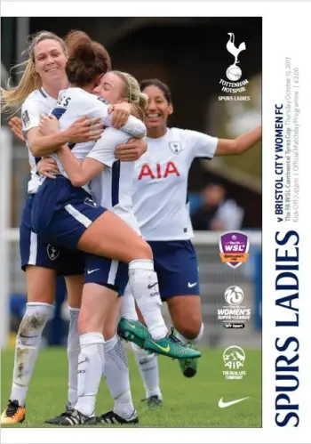 Spurs v Bristol City (12 Oct 2017) Programme