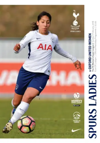 Spurs v Oxford United (11 Feb 2018) Programme