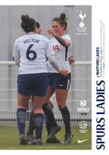 Spurs v Watford FC (22 Feb 2018) Programme