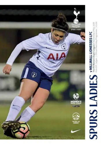 Spurs v Millwall FC (02 May 2018) Programme