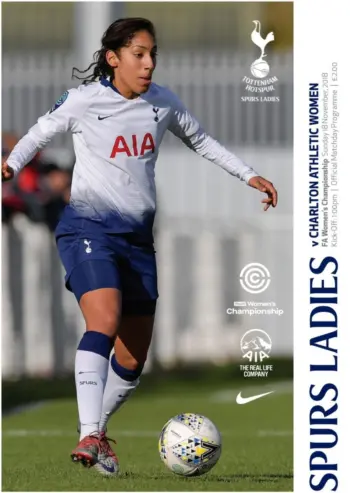 Spurs v Charlton Athletic (18 Nov 2018) Programme